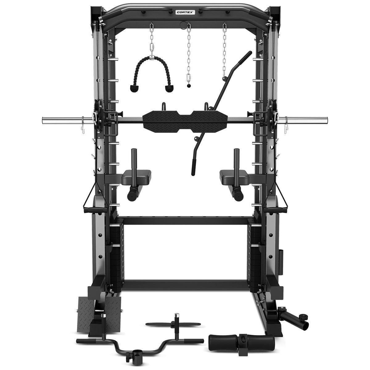 Cortex multi-gym with black finish - 2186mm high, 1513mm wide, 2035mm deep - CSST-SM25