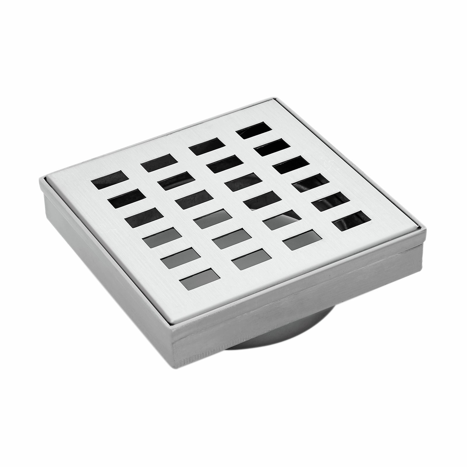 Mondella Rococo 100mm Square Floor Grate Stainless Steel Centre Outlet