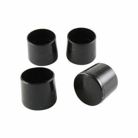 Surface Gard 19mm Black Round External Plastic Chair Tip - 4 Pack