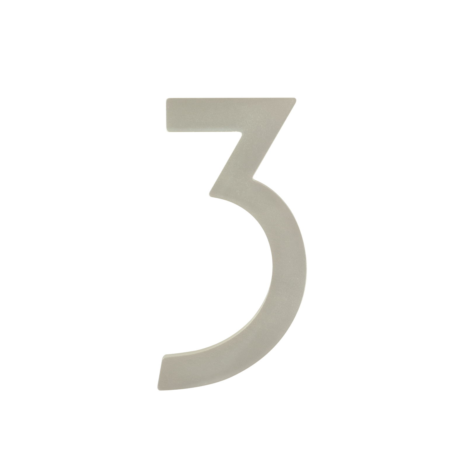 Sandleford Lorne Numeral 3 100mm Stainless Steel House Number