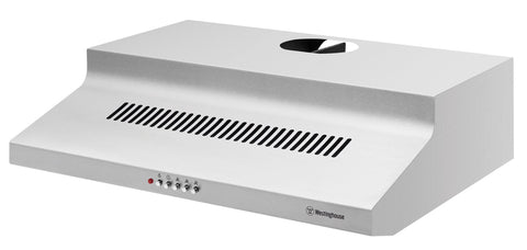 Westinghouse 60cm Fixed Rangehood - Stainless Steel, Halogen Lighting, 3 Fan Speeds - WRF610SA