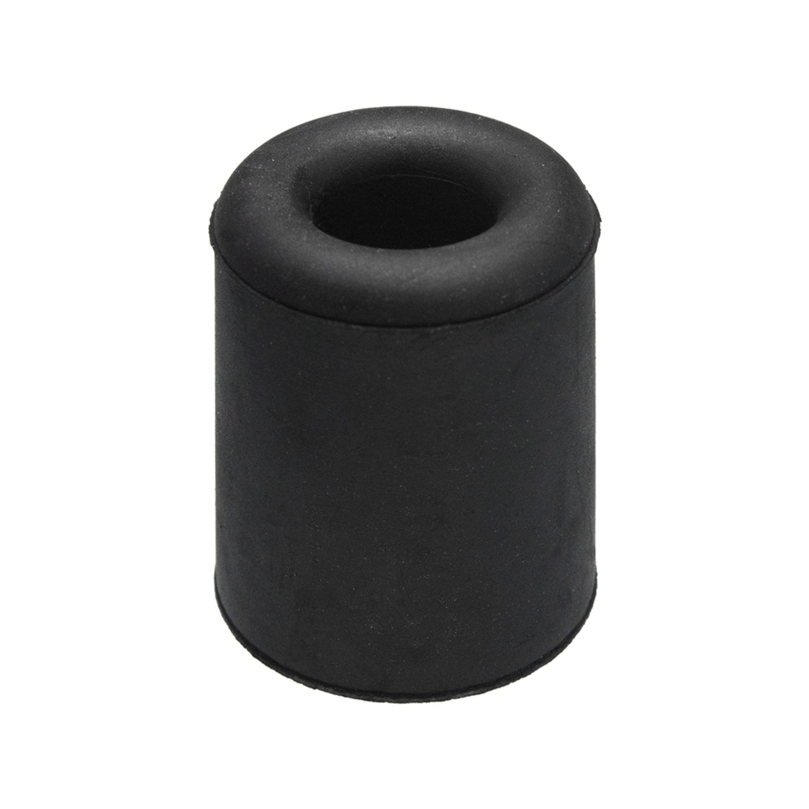 Adoored 50mm Black Round Rubber Door Stop - Wall or Floor Mounted