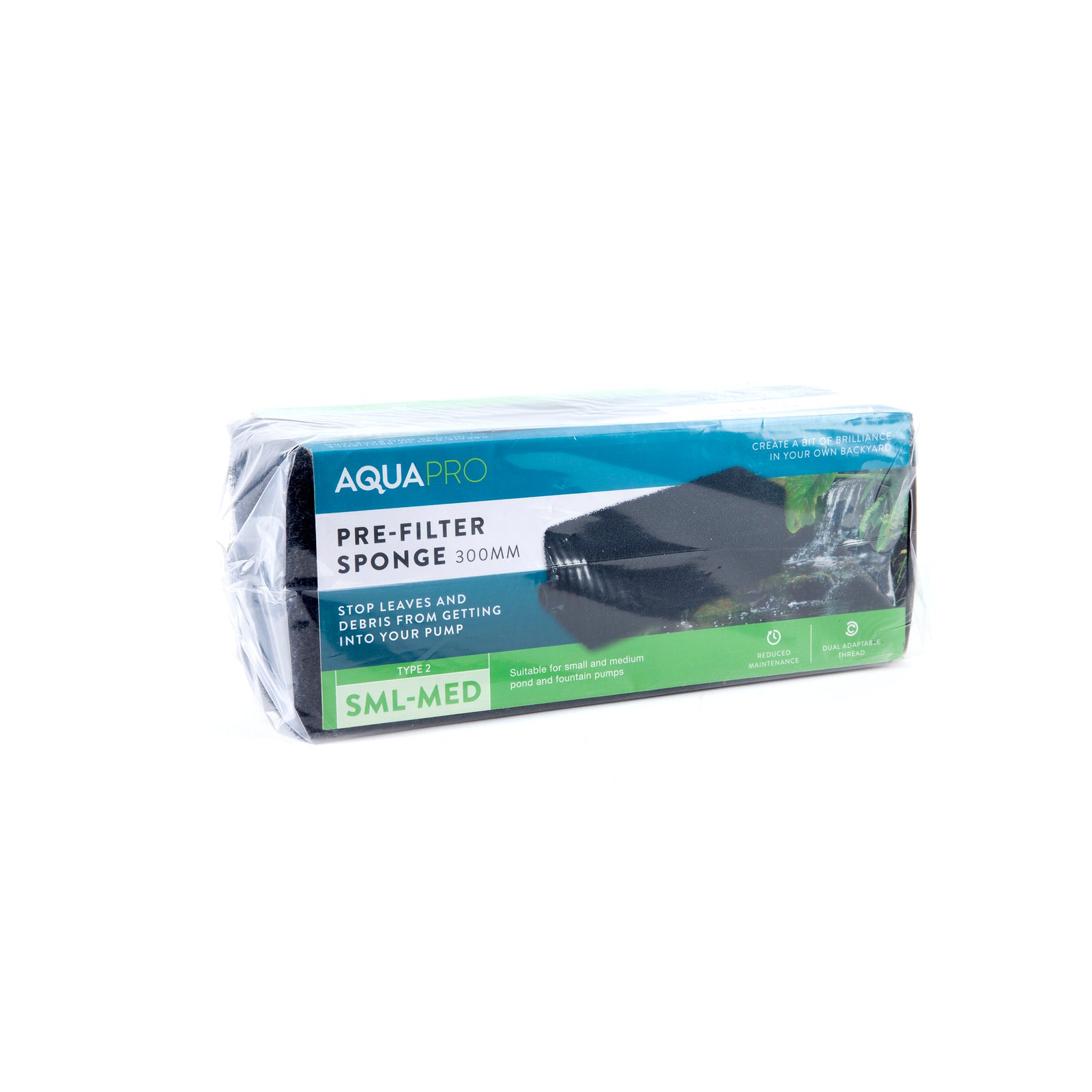 Aquapro Small Pre-Filter Sponge 200 x 100 x 100mm, Submersible, Protects Pond Pump