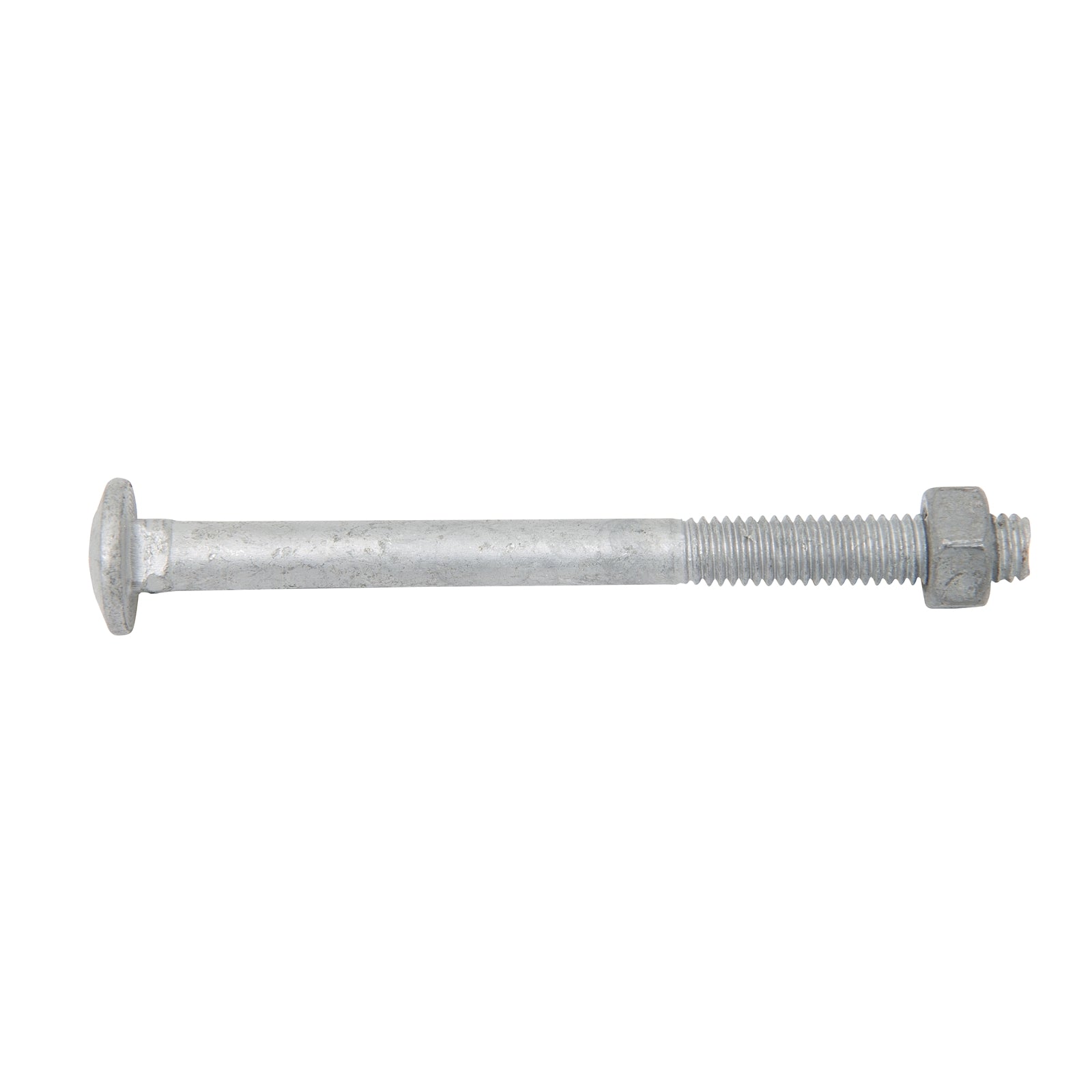 Zenith M6 x 75mm Hot Dipped Galvanised Cup Head Bolt and Nut, 4.6 Grade Steel