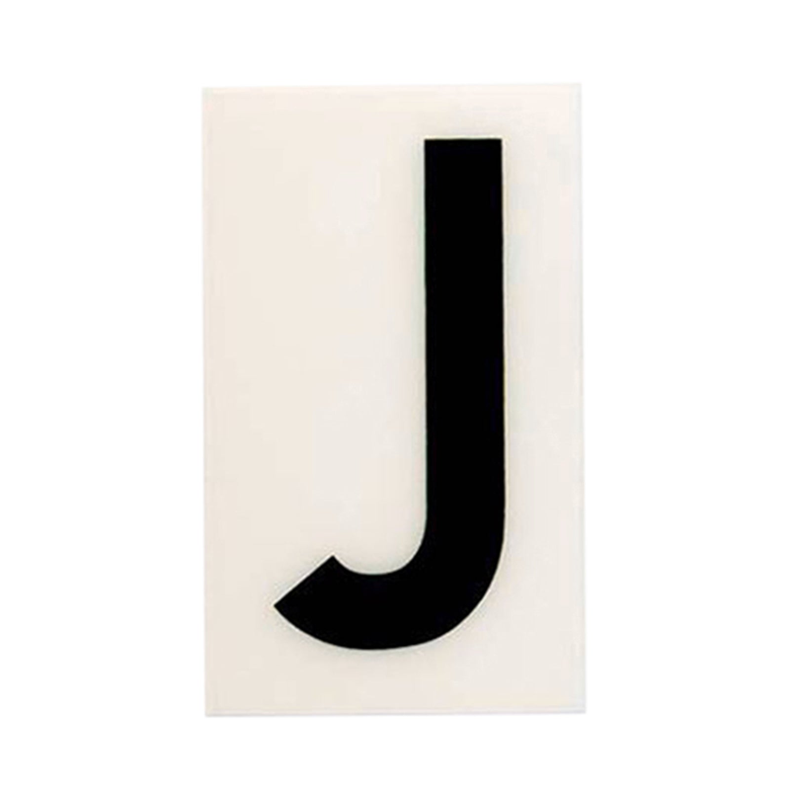 Sandleford 85mm White Self Adhesive House Letter J - Weather Resistant Polycarbonate