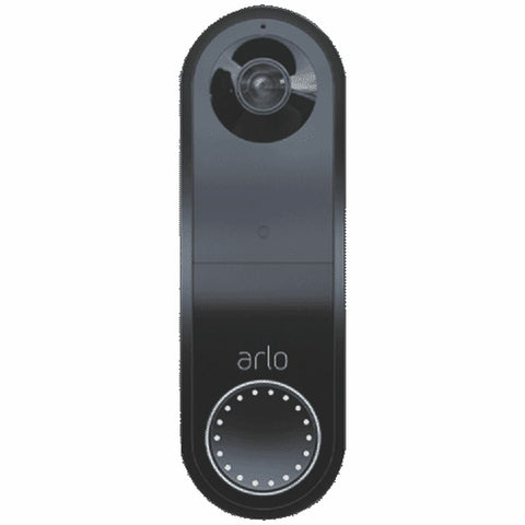 Arlo Essential HD Wireless Video Doorbell - 1536 x 1536 Video, Night Vision, Smart Siren - AVD2001B-100AUS