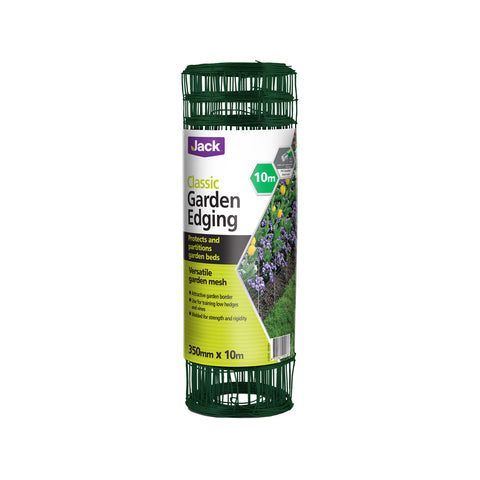 Jack Classic Garden Edging 350mm x 10m Green PVC