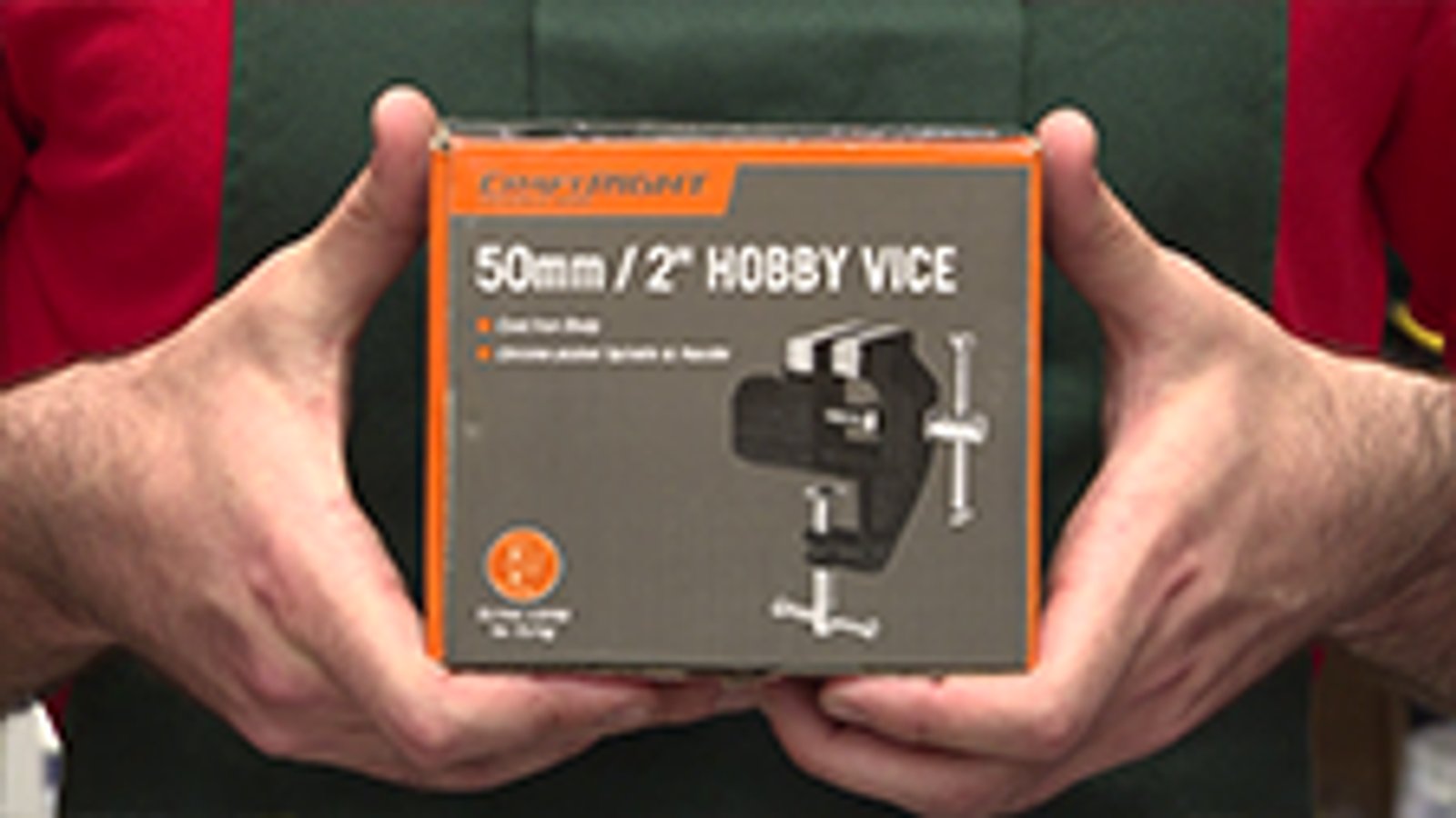 Craftright 50mm Hobby Vice - Cast Iron, Table Mount, Black
