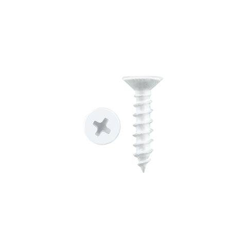 Pinnacle 3.5 x 16mm White Countersunk Timber Screws - 45 Pack