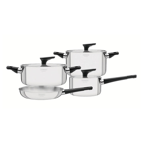 Tramontina Grano 4 Piece Tri-Ply Stainless Steel Cookware Set - Bakelite Handles, Induction - 65160000