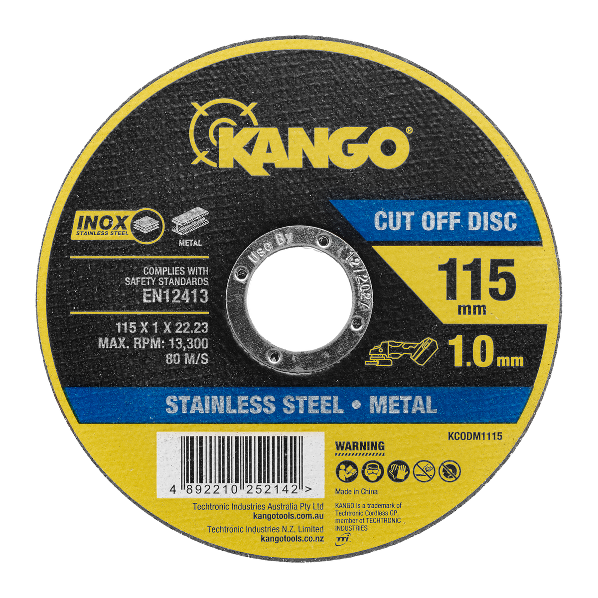 Kango Metal Cut Off Discs - 115mm - 12 Pack - Inox-Free - Durable - SuperSaverAU - view 5