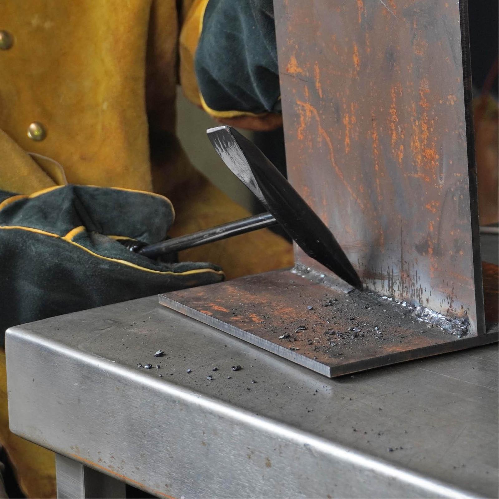 Bossweld Spring Handle Chipping Hammer - Slag Remover with Point and Chisel