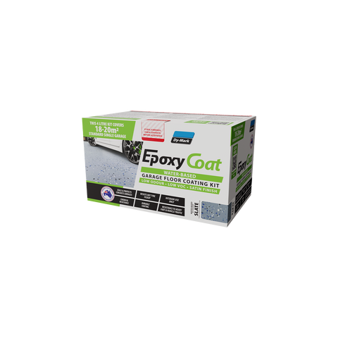 Dy-Mark Epoxy Coat 4L Water Based Garage Floor Kit - Grey - Satin Finish - SuperSaverAU - view 1