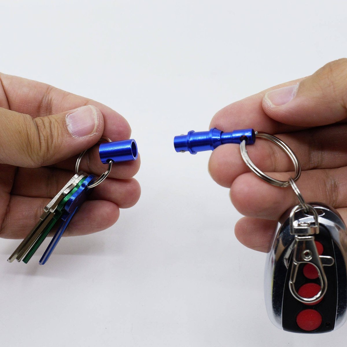 Key Essentials Nickel Plated Brass Pull Apart Key Holder Key Ring