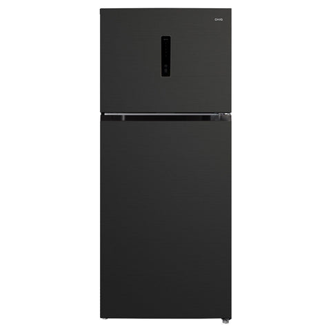 CHiQ 410L Top Mount Fridge - Black Steel with Total Frost Free and 5 Star Energy Rating - CTM409NBS5E