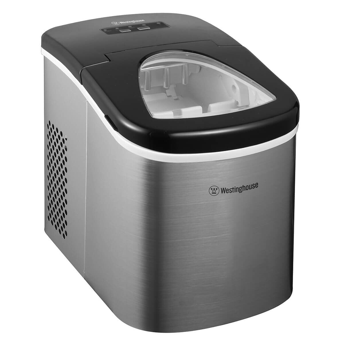 Westinghouse 1.3L portable ice maker - stainless steel - small or large bullet-shaped cubes - WHIM01SS