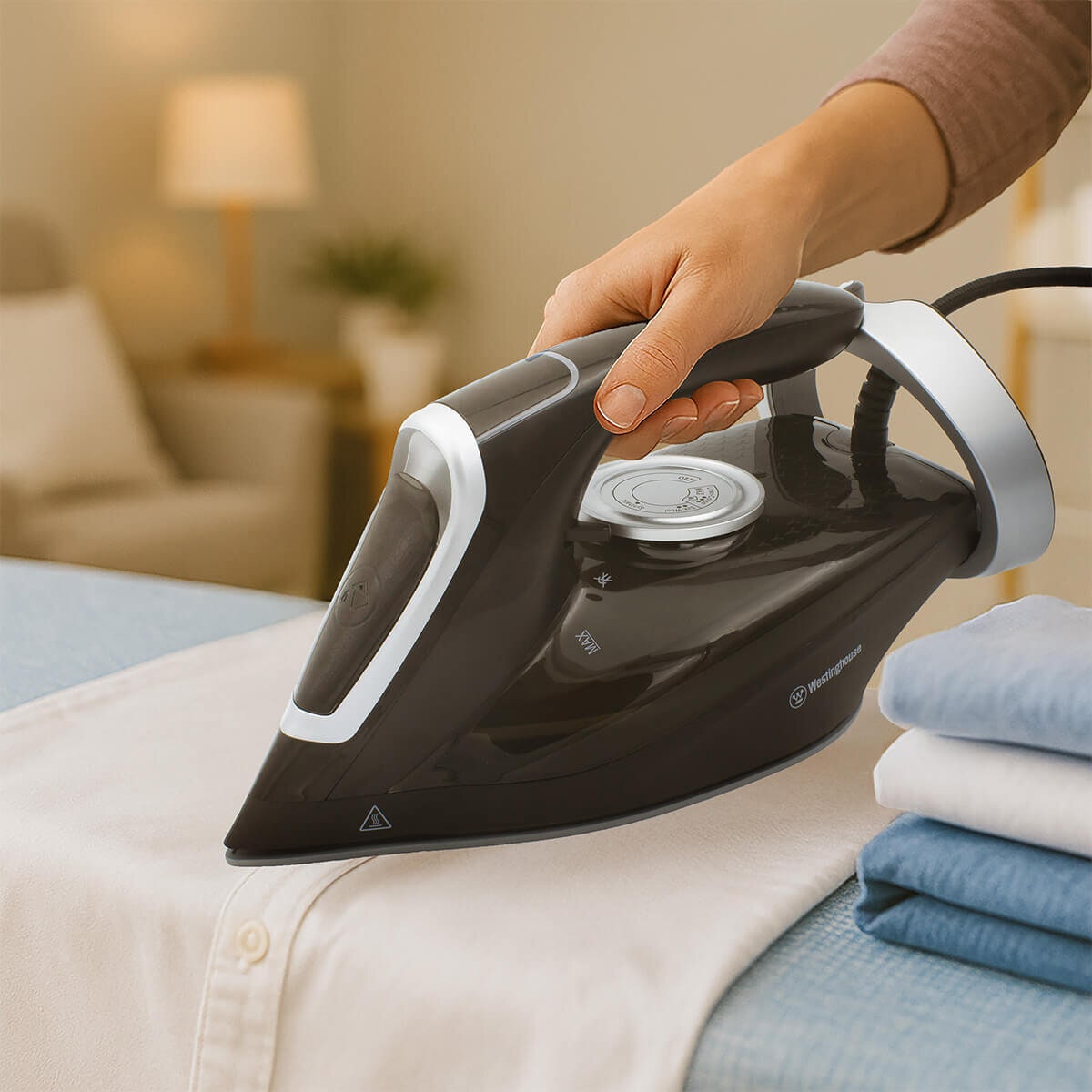 Westinghouse Steam Iron 2200W - 300ml Tank, Ceramic Soleplate, Self-Clean, LED Indicator - WHIR09K