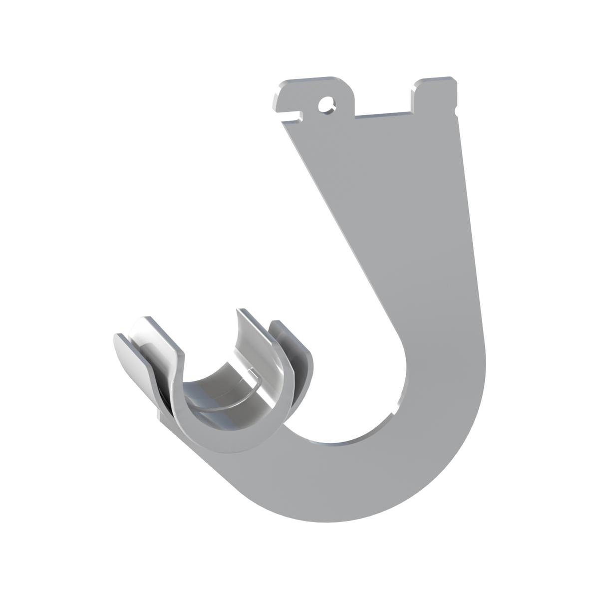 Flexi Storage White Hanging Rod Bracket 2 Pack Steel Easy Install - SuperSaverAU - view 1