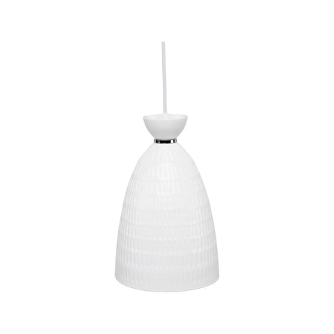 Brilliant Minca Pendant Light - 16cm - White - DIY Installation - Metal Shade - SuperSaverAU - view 1