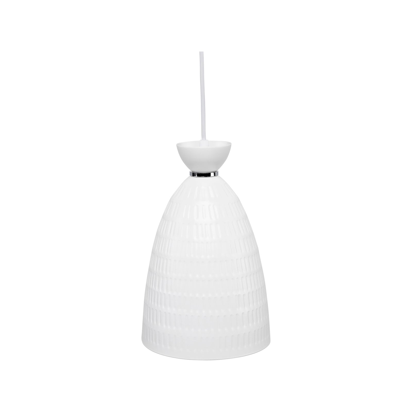 Brilliant Lighting 16cm White Minca Metal DIY Pendant Light E27