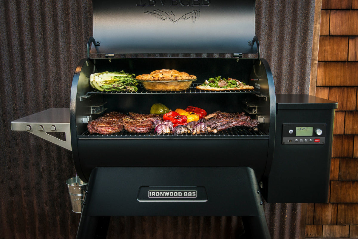 Traeger Wood Pellet Grill - D2 Direct Drive Technology, Downdraft Exhaust, Black - TFB89BLFC