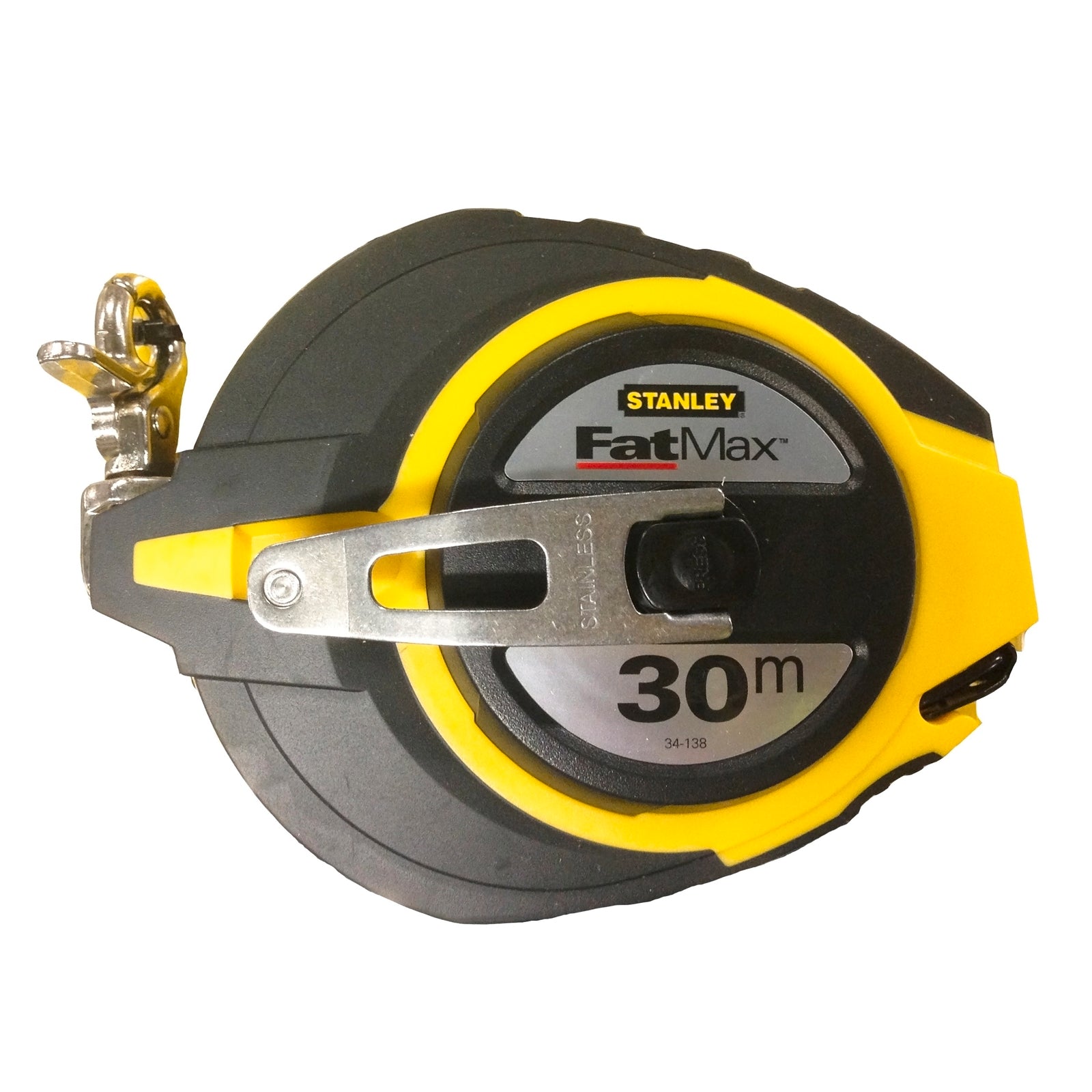 Stanley FatMax 30m Tape Measure, ABS Plastic Case, Metric, Yellow