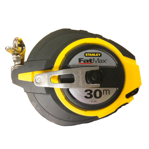 Stanley FatMax 30m Tape Measure, ABS Plastic Case, Metric, Yellow