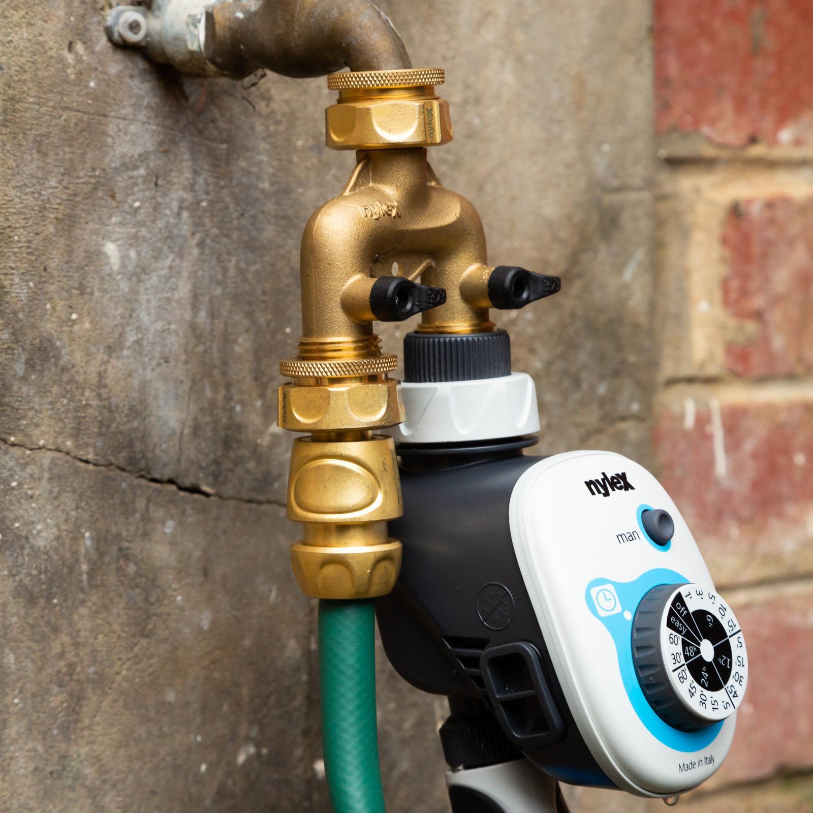 Nylex Brass Two Way Irrigation Manifold
