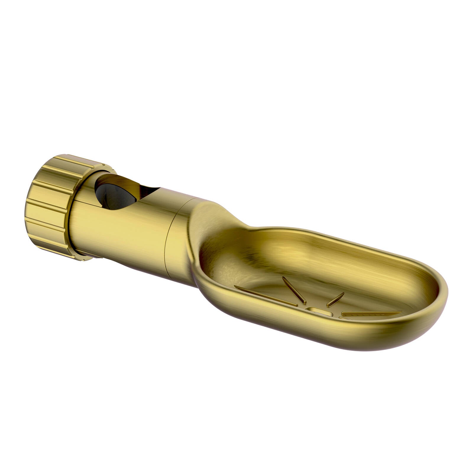 evekare 32mm Brushed Brass ABS Soap Holder for Grab Rails