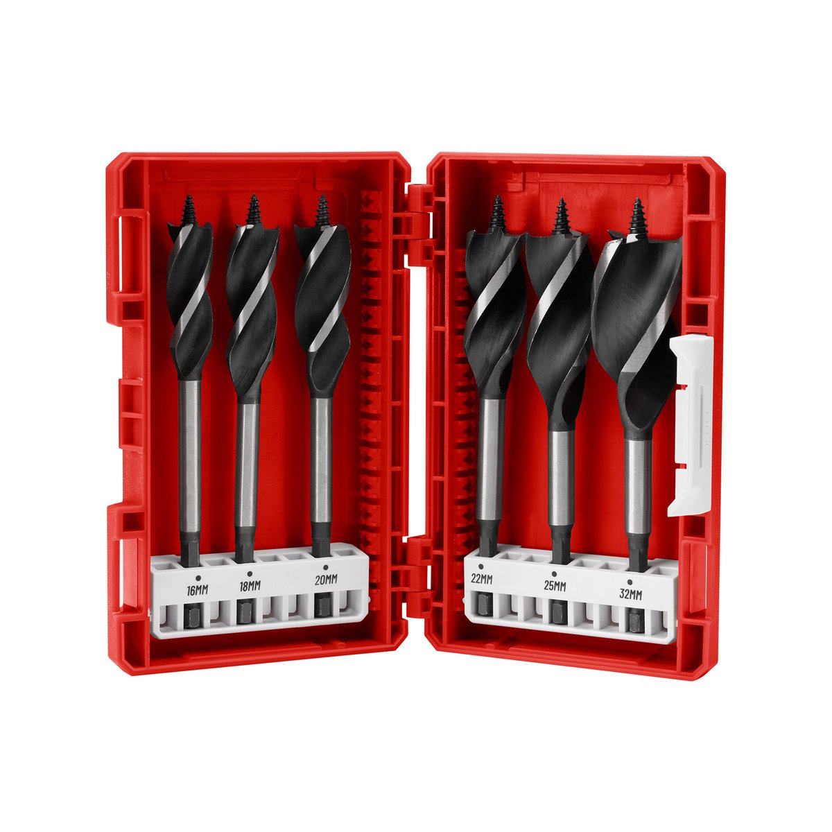 Full Boar 6 Piece Power Auger Drill Bit Set - Metric Sizes 16mm to 32mm - Self-Drilling Tip - SuperSaverAU - view 3
