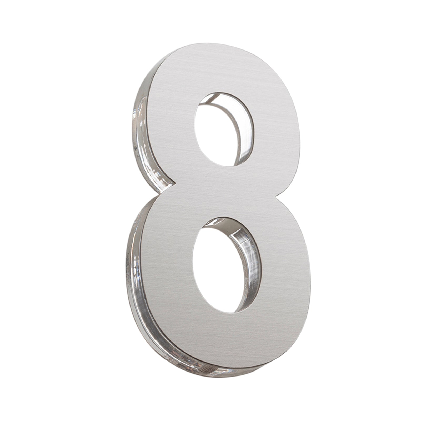 Sandleford 120mm Stainless Steel Azure House Number 8 - Weather Resistant