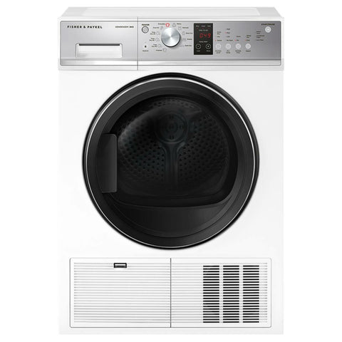 Fisher & Paykel Series 5 8kg condenser dryer - 2 star energy rating, drying rack, delay start - DE8060P3