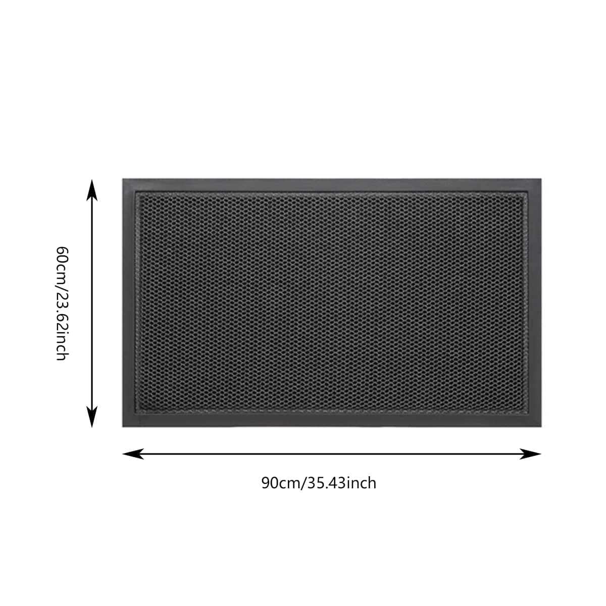Elastic Door Pad Non Slip Dirt Resistant Entrance Mat, 60 x 90 cm - Red - view 4