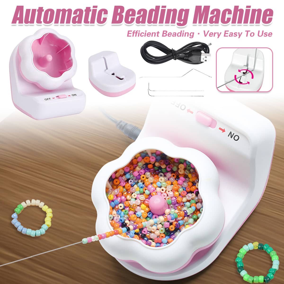 Electric Automatic Beading Machine for DIY Jewellery Making, Efficient Threading