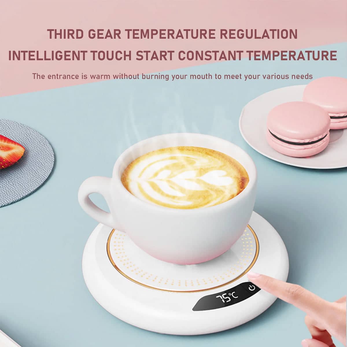 Electric Heating Coaster for Mugs and Cups, USB Powered Beverage Warmer - view 4