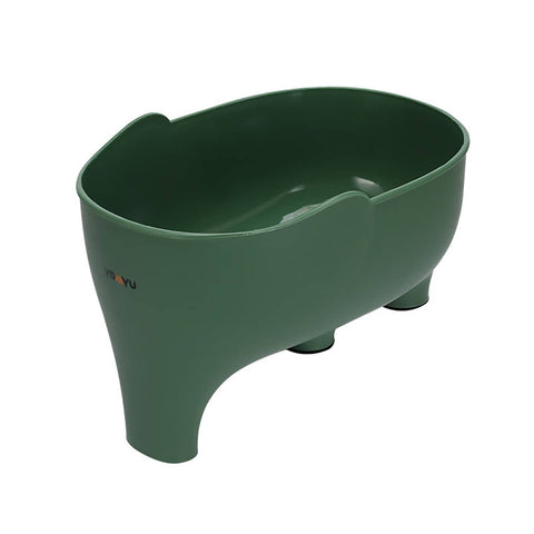 Elephant Shaped Kitchen Sink Drain Basket, Fruit and Vegetable Strainer - Green
