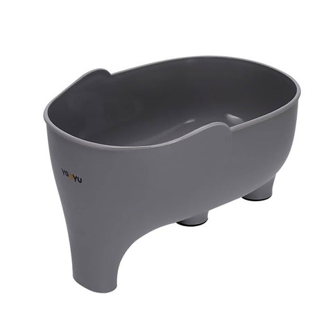 Elephant Shaped Kitchen Sink Drain Basket, Fruit and Vegetable Strainer - Grey