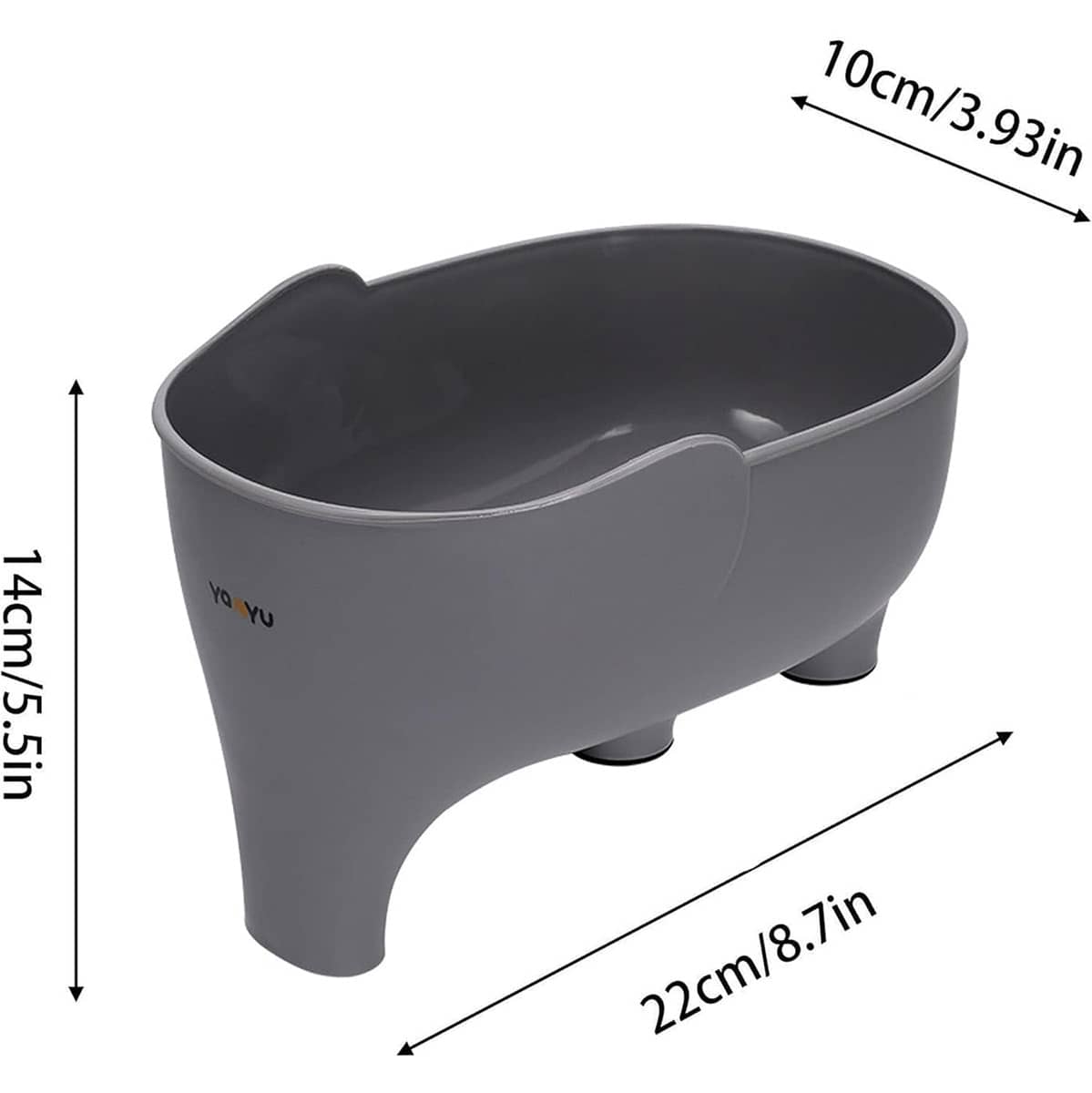Elephant Shaped Kitchen Sink Drain Basket, Fruit and Vegetable Strainer - Pink - view 4