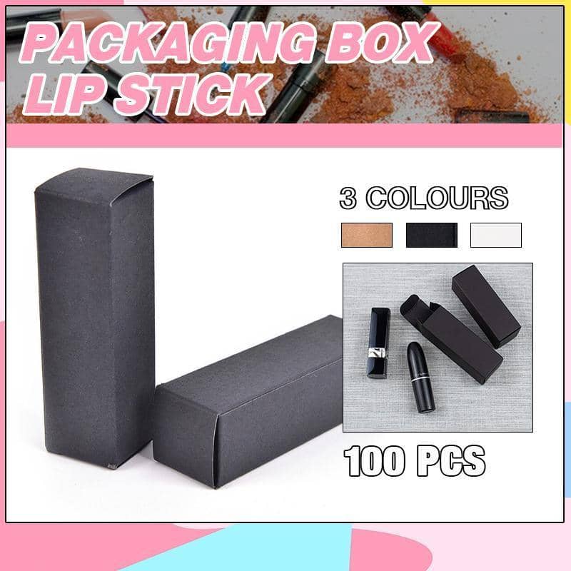 Empty Lip Balm Tube Packaging Boxes, Pack of 100 - Black - view 2