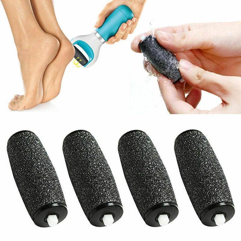 Extra Coarse Replacement Roller Heads for Electric Foot File, Pack of 4 - view 5