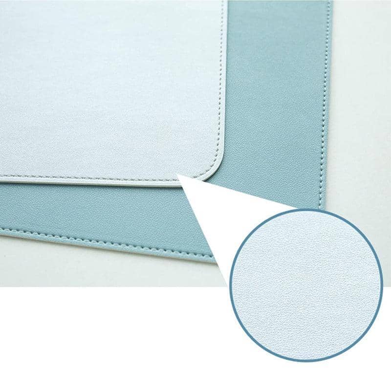 Extra Large Faux Leather Mouse Pad, 80 x 40 cm Desk Mat - Dark Green - view 5