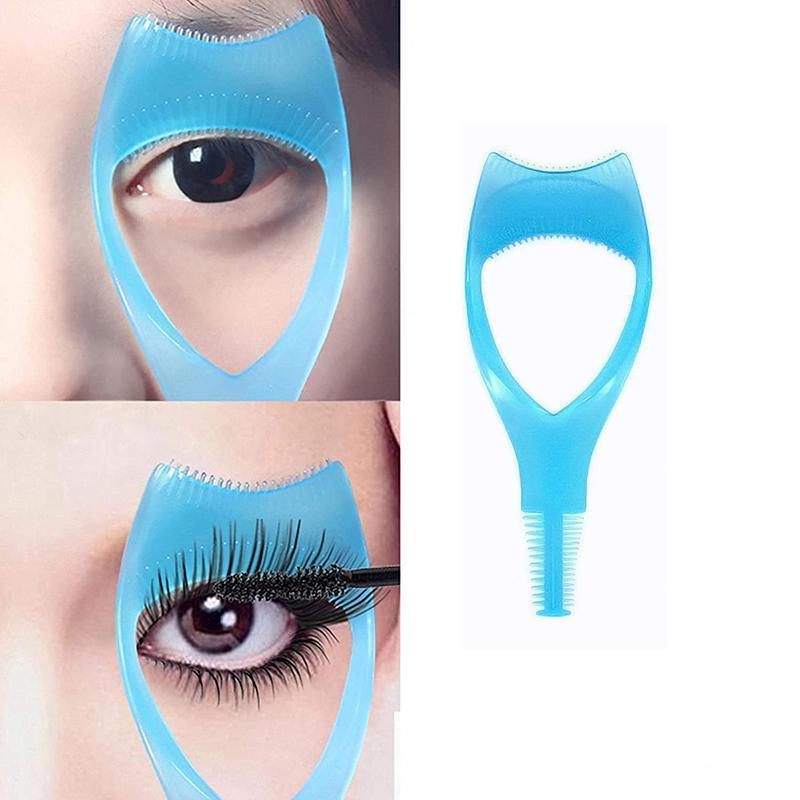 Eyelash Mascara Guard and Comb Tool, 3-In-1 - Blue - view 4