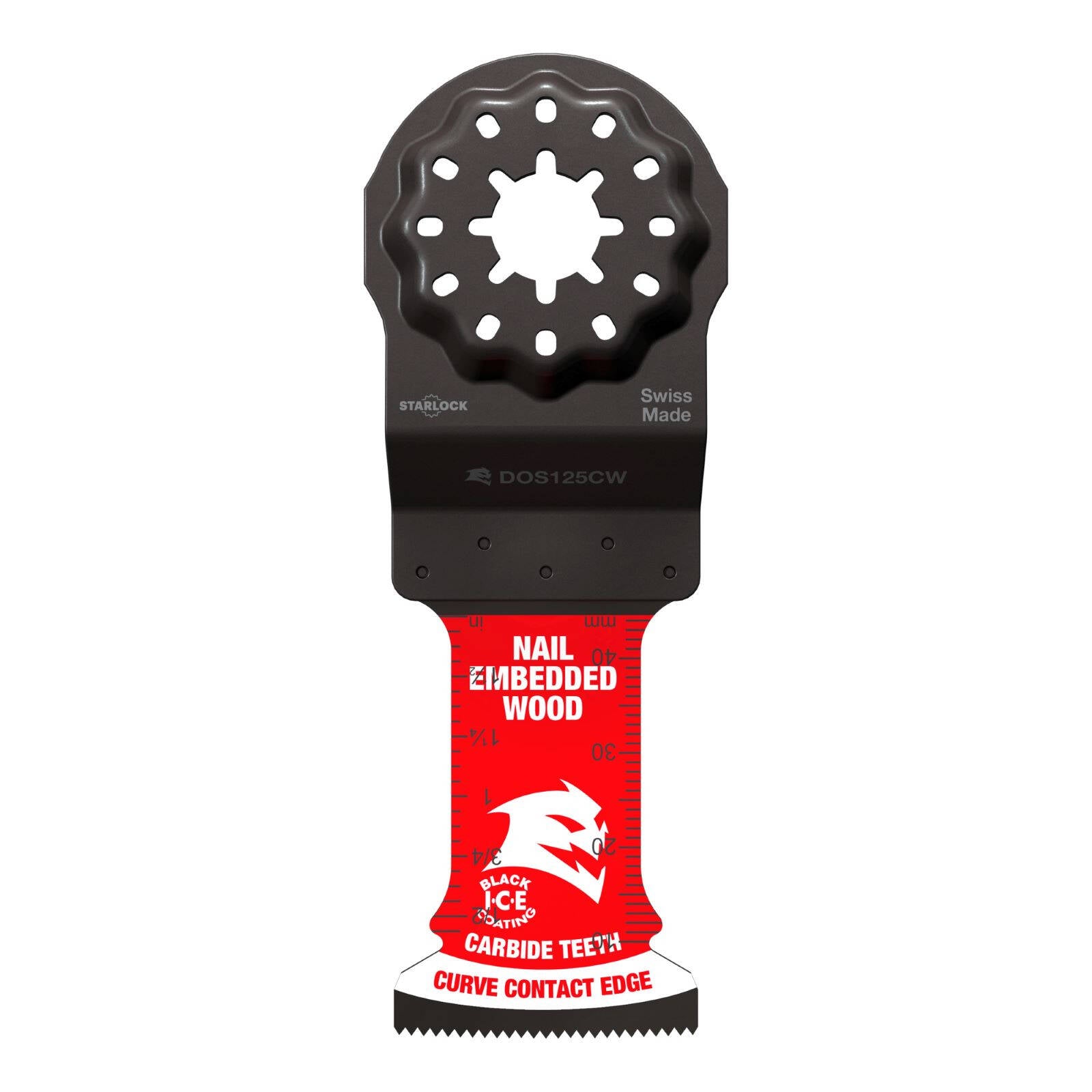 Diablo 32mm Starlock AMPED Demo Demon Carbide Oscillating Blade Nail-Embedded Wood 3 Pack
