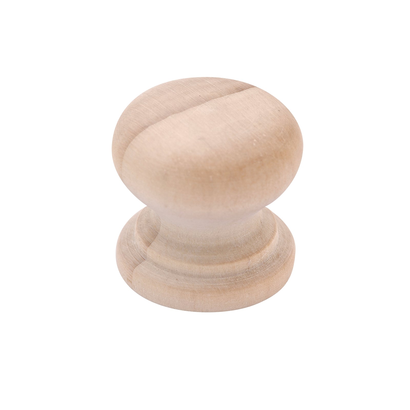Prestige 26mm Raw Pine Mushroom Knob, Unlacquered Timber Cabinet Drawer Knob