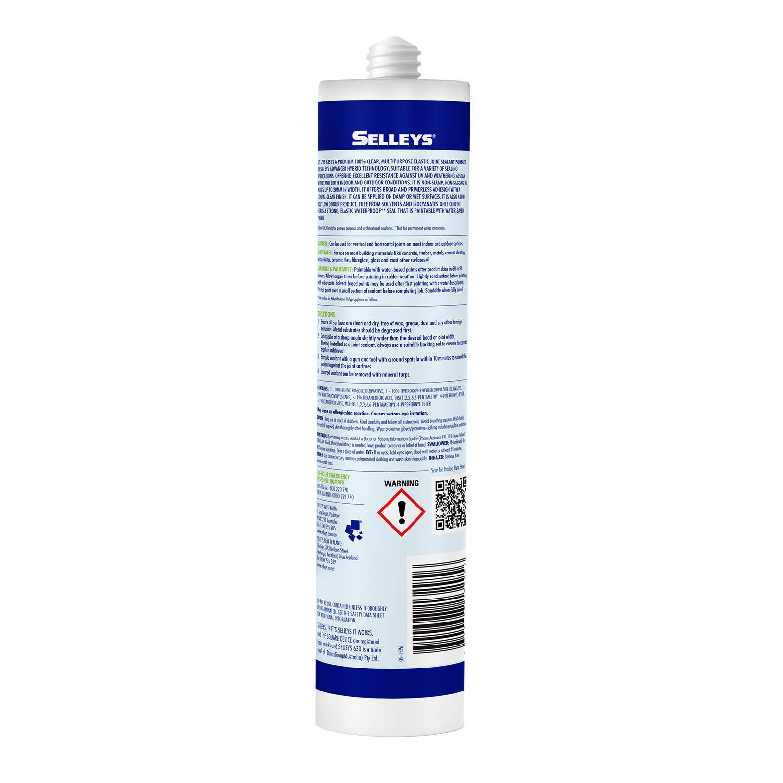 Selleys 290ml Clear 635 Multipurpose Sealant Indoor Outdoor