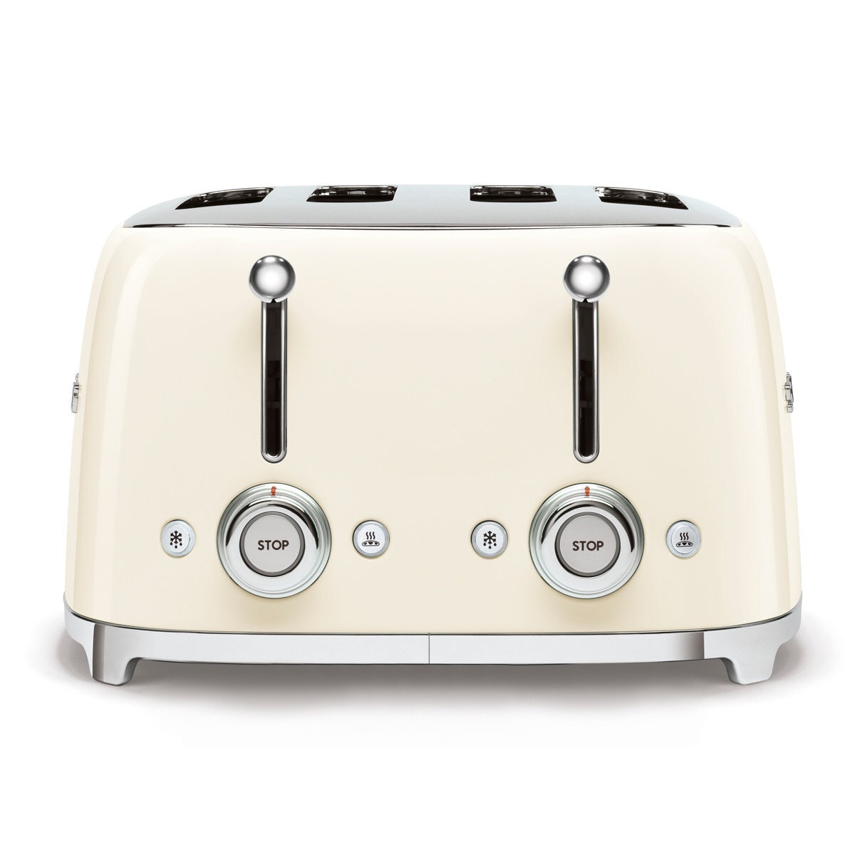 Smeg 50's Style 4 Slice Toaster - Cream, Six Browning Levels, Independent Slot Control - TSF03CRAU
