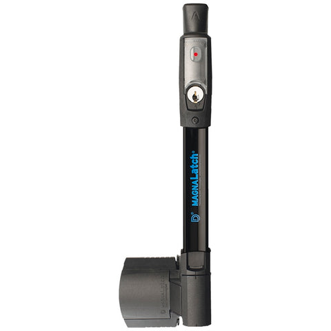 MagnaLatch Vertical Pull Series 3 Black Engineered Polymer Pool Gate Latch Key Lockable