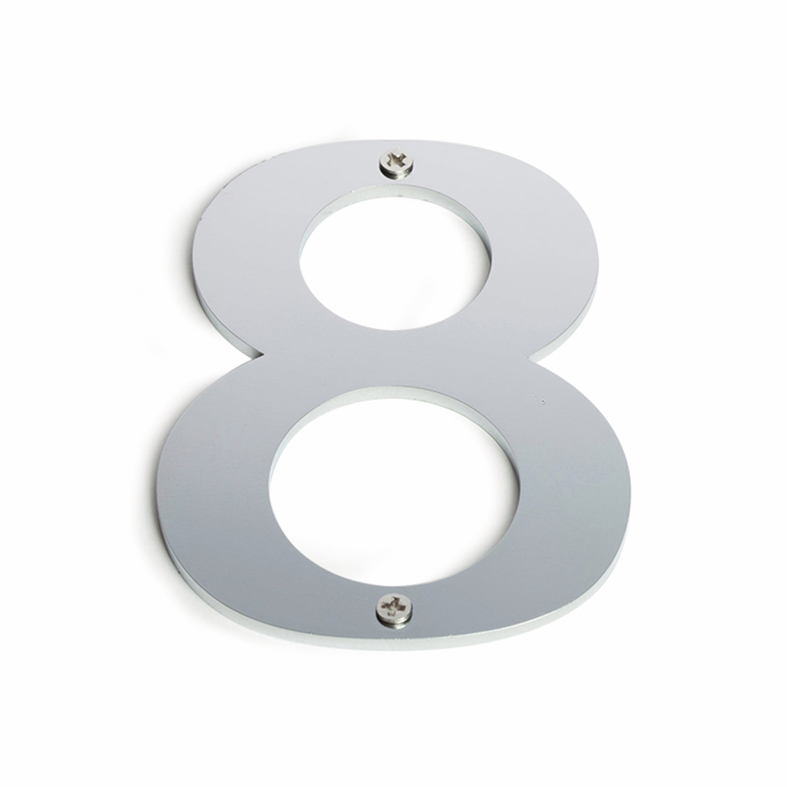 Sandleford 100mm Brushed Stainless Steel House Number 8 - Weather Resistant