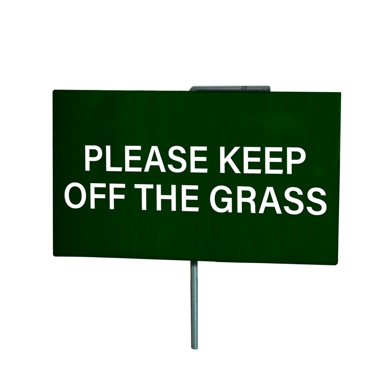 Sandleford 210mm Green PP Keep Off The Grass Sign
