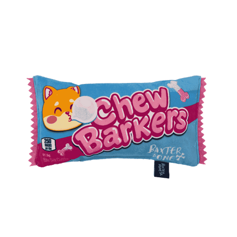 Baxter Bone Chewbarkers Plush Dog Toy - Squeaker & Crinkle